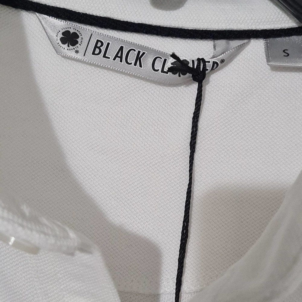 Black Clover White Polo Shirt Size Small NWT - Picture 5 of 8